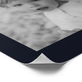 Geboortedag 12 - Foto Gold Streamers - Aangepaste Poster (Hoek)