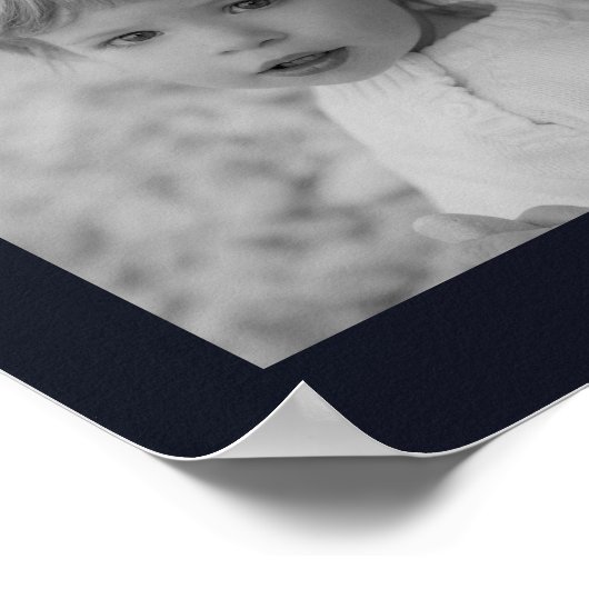 Geboortedag 12 - Foto Gold Streamers - Aangepaste Poster (Hoek)