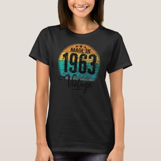 geboortedag 1963: geboortedag 1963 t-shirt (Voorkant)