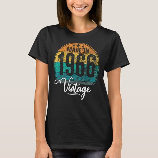  geboortedag 1966: geboortedag 1966 t-shirt (Voorkant)