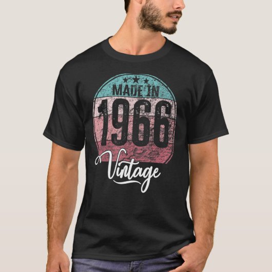 geboortedag 1966: geboortedag 1966 t-shirt (Voorkant)