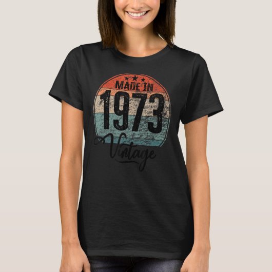 geboortedag 1973: geboortedag 1973 t-shirt (Voorkant)