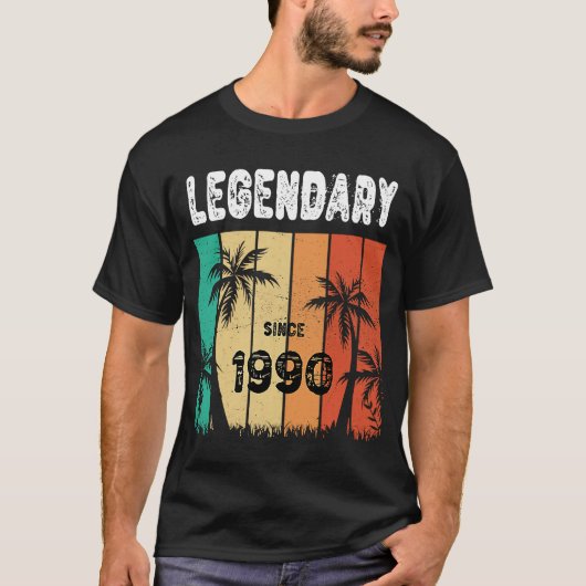 Geboortedag 1990 32e verjaardag t-shirt (Voorkant)