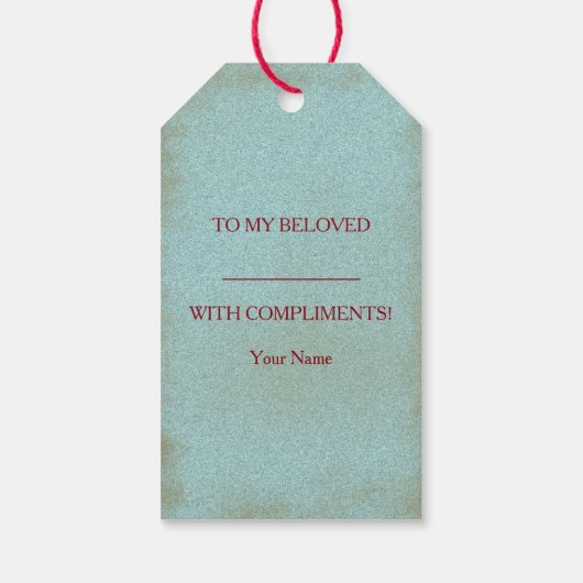 Geboortedag 1 - Label met cadeau Cadeaulabel (Achterkant)