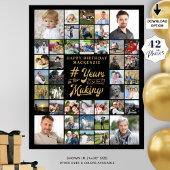 Geboortedag 42 Foto-collage JAREN IN DE MAKING Poster