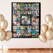 Geboortedag 55: Foto Collage achtergrond GEWELDIGE Wandkleed