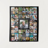 Geboortedag 55: Foto Collage achtergrond GEWELDIGE Wandkleed (Voorkant)