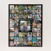 Geboortedag 55: Foto Collage GEWELDIGE SINCE Legpuzzel (Verticaal)