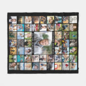 Geboortedag 55: Foto Collage GEWELDIGE SINCE Year Fleece Deken (Voorkant (Horizontaal))
