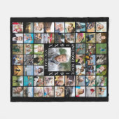 Geboortedag 55: Foto Collage GEWELDIGE SINCE Year Fleece Deken (Voorkant (Horizontaal))