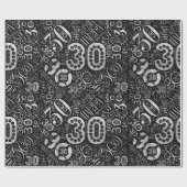 Geboortedag Aantal Word Cloud Derty D ID270 Cadeaupapier (Vlak)