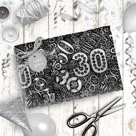 Geboortedag Aantal Word Cloud Derty D ID270 Cadeaupapier