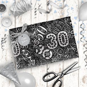 Geboortedag Aantal Word Cloud Derty D ID270 Cadeaupapier