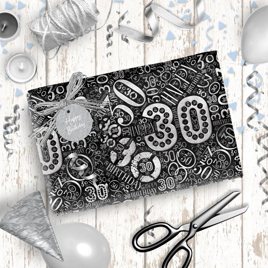 Geboortedag Aantal Word Cloud Derty D ID270 Cadeaupapier