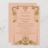 Geboortedag Alle leeftijden, stijl van Gatsby, per Kaart (Voorkant / Achterkant)