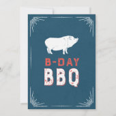 Geboortedag BBQ Party voor 50e, 60e of 70e verjaar Kaart (Achterkant)