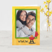 Geboortedag BBQ voor papa Kaart (Gele Bloem)