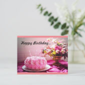 Geboortedag  briefkaart (Staand voorkant)