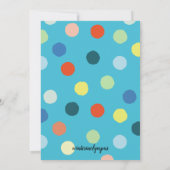 Geboortedag/Cumpleaños Spaanse kleurrijke monsters Kaart (Achterkant)