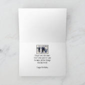 Geboortedag: Cyklist Bike Fun foto Kaart (Binnen)