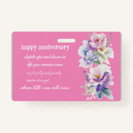 Geboortedag en jubileum bedankt badge