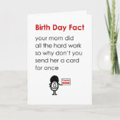 Geboortedag Feit Een Grappig Gelukkige Verjaardag Kaart (Voorkant)