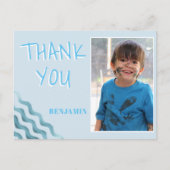 Geboortedag: Foto kaart voor jongens (Voorkant)