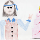 Geboortedag - Hippie Birthday - Kaart