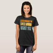 Geboortedag in augustus 1952 t-shirt (Voorkant volledig)