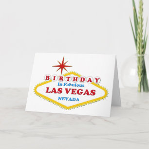 Geboortedag in Fabulous Las Vegas Kaart