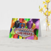 Geboortedag in Fabulous Las Vegas Kaart (Gele Bloem)