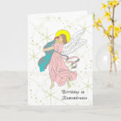 Geboortedag in Herdenking Kaart voor klein kind (Gele Bloem)