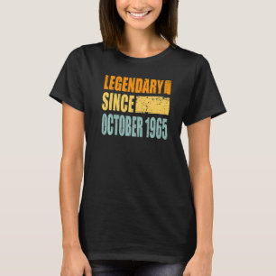 Geboortedag in oktober 1965 t-shirt