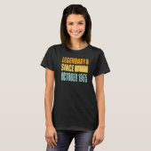 Geboortedag in oktober 1965 t-shirt (Voorkant volledig)