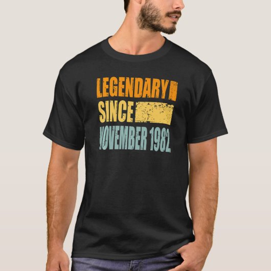 Geboortedag in oktober 1982 t-shirt (Voorkant)