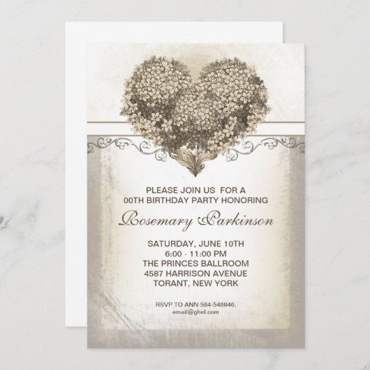  geboortedag kaart (Voorkant / Achterkant)