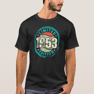 Geboortedag met en geboren in Vintage 1953 T-shirt
