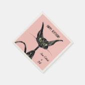 Geboortedag met Kat Servetten (Hoek)