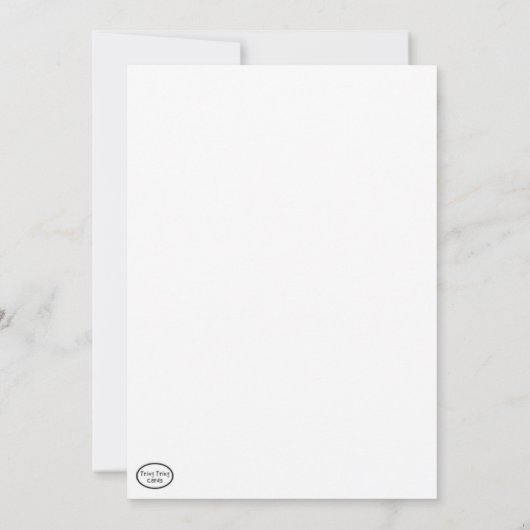 Geboortedag met Pet van partij Vast Wenskaart Bedankkaart (Achterkant)