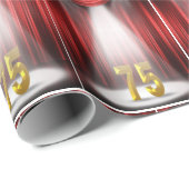 Geboortedag nummer 75 in Stage Spotlight Cadeaupapier (Rol Hoek)