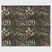 Geboortedag nummer Word Cloud 20 C ID270 Cadeaupapier (Vlak)