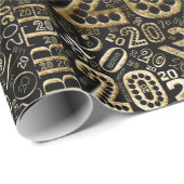 Geboortedag nummer Word Cloud 20 C ID270 Cadeaupapier (Rol Hoek)