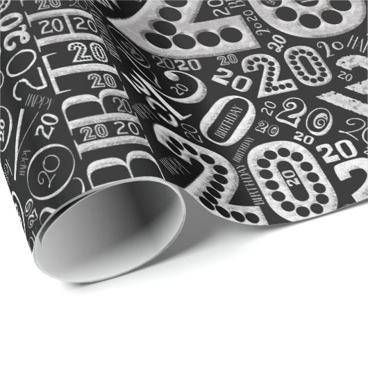 Geboortedag nummer Word Cloud 20 D ID270 Cadeaupapier (Rol Hoek)