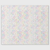 Geboortedag nummer Word Cloud 50 A ID270 Cadeaupapier (Vlak)