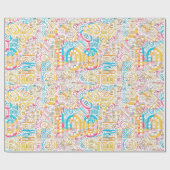 Geboortedag nummer Word Cloud One Hundred B ID270 Cadeaupapier (Vlak)