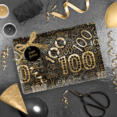 Geboortedag nummer Word Cloud One Hundred C ID270 Cadeaupapier