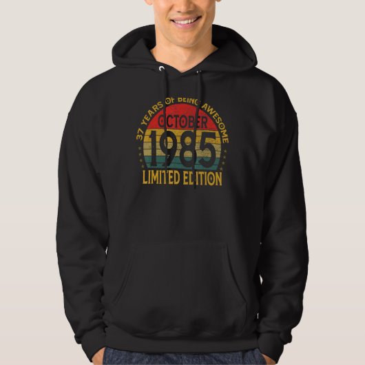  geboortedag oktober 1985 hoodie (Voorkant)