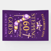 Geboortedag, om het even welke leeftijd, editable, spandoek (Horizontaal)