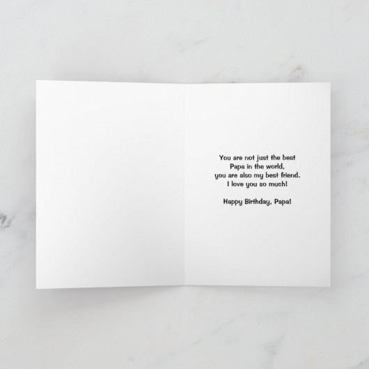 Geboortedag - Papa & mij, Beste Boeddies voor alti Kaart (Binnen)