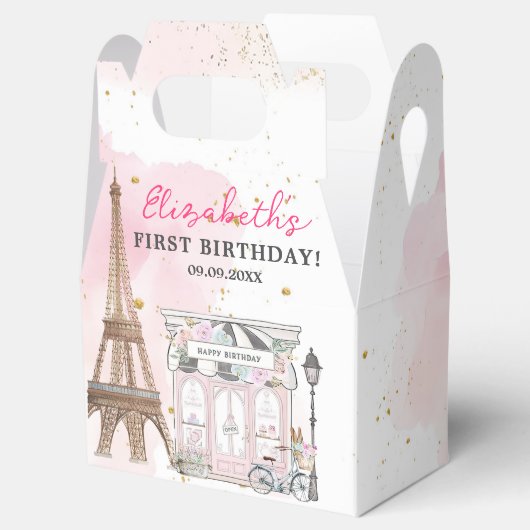 Geboortedag: Parisian Cafe Tea Bedankdoosjes (Geopend)